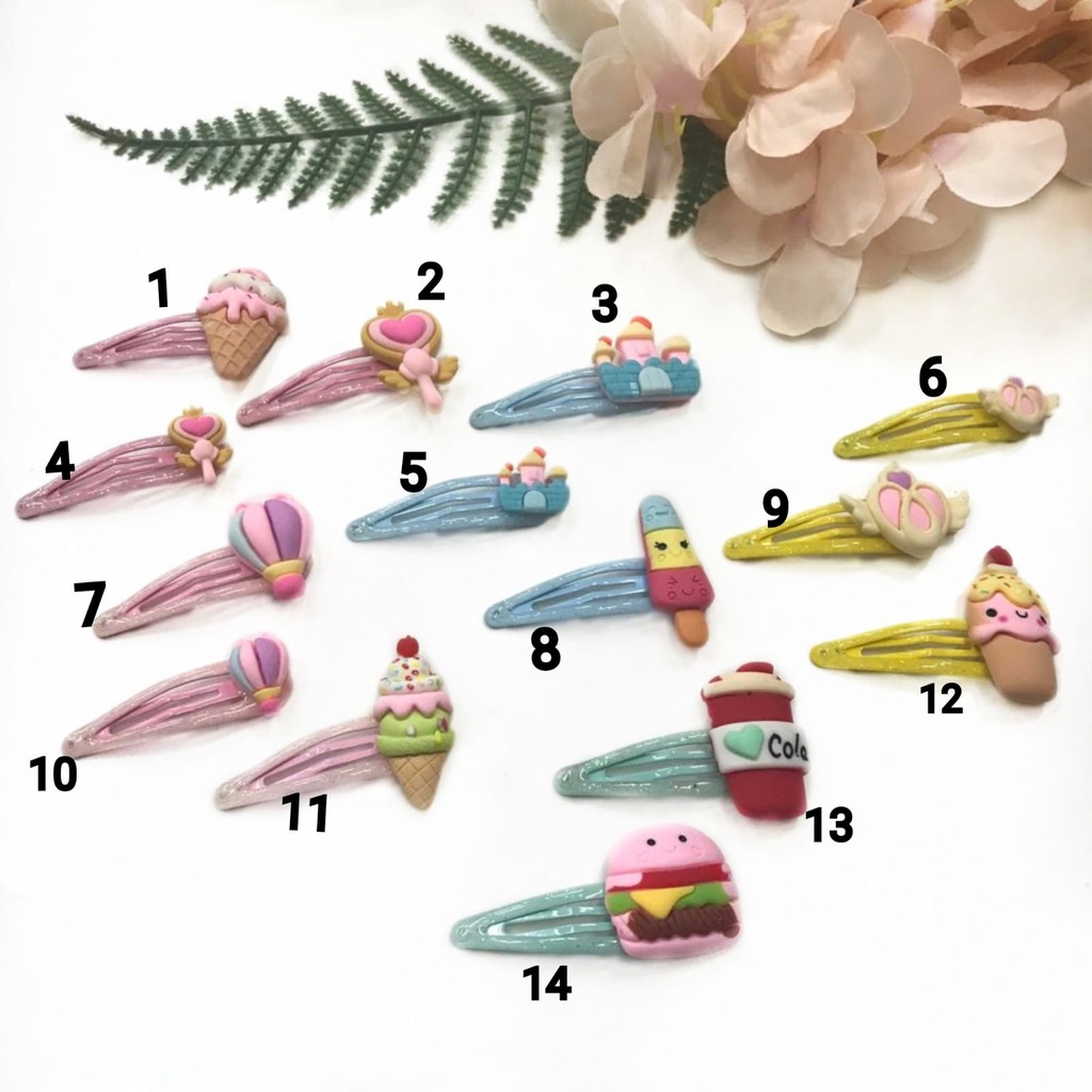 1 PC - CLAY RESIN KARAKTER | CLAY RESIN LUCU | CLAY RESIN ICE CREAM | CLAY RESIN CAKE
