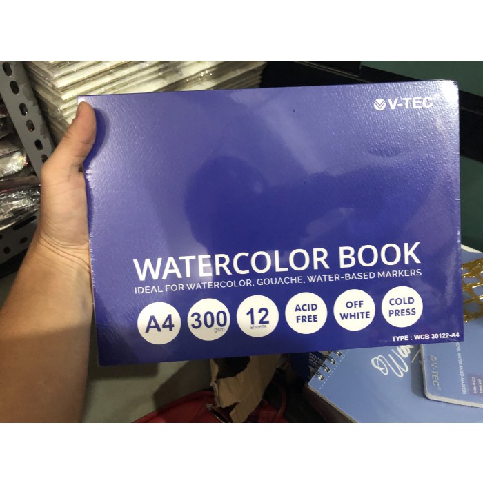 

Scetch Vtec Water Color Book 12 Sheet 300 Gsm A4