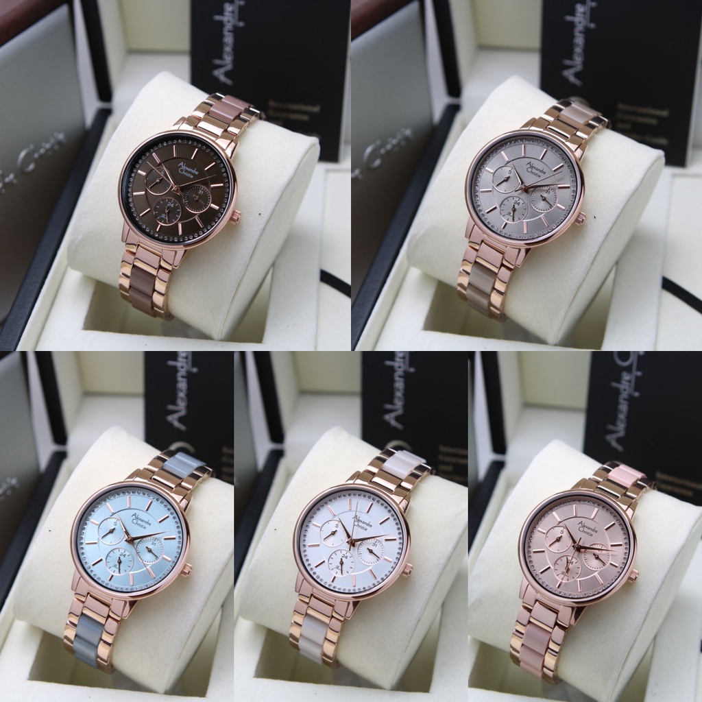 Jam Tangan Wanita Alexandre Christie AC 2A31 / AC2A31 Acrylic Original Garansi 1 Tahun