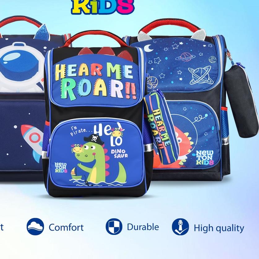 ➸ Newtonkids - Tas Ransel Susun Anak Terbaru/Tas Ransel Sekolah SD/Tas Newton Kids/Tas Ransel Karakt