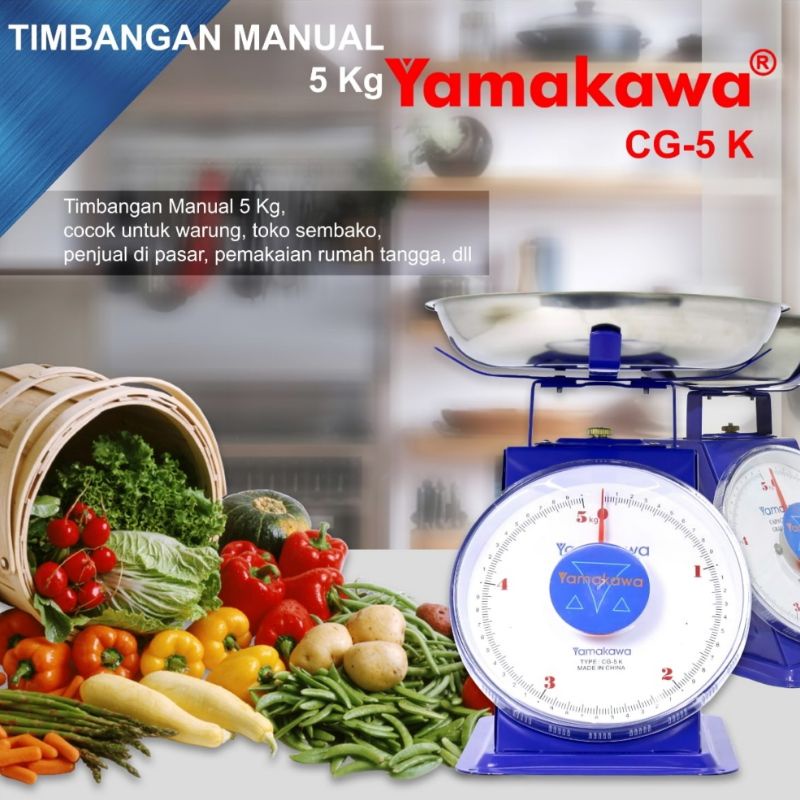 Timbangan Manual Analog Jarum Buah Sayur Dapur Barang 5kg/10kg/15kg/20kg