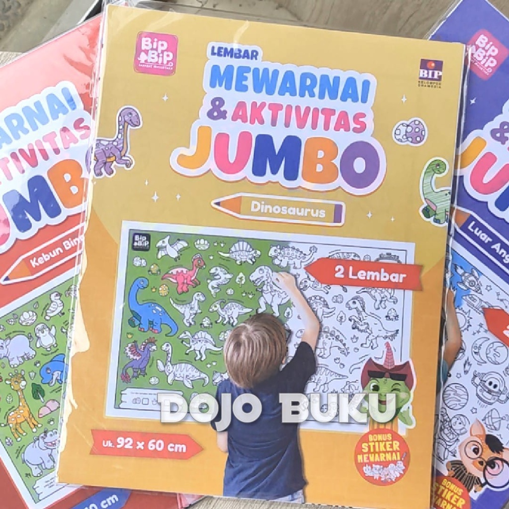 Buku Lembar Mewarnai &amp; Aktivitas Jumbo by Bip