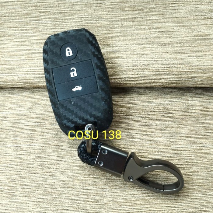 Kunci Mobil Sarung Silicon Carbon KIA Seltos Sonet