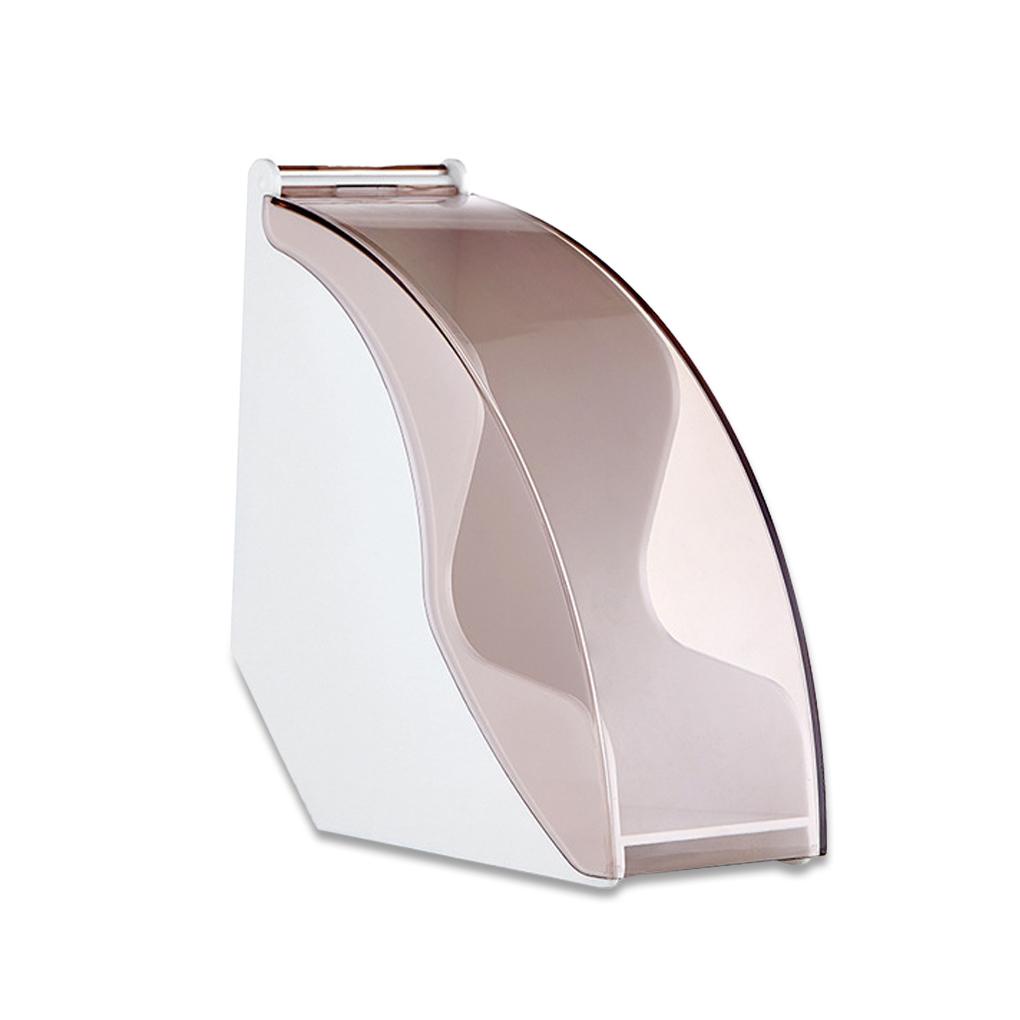 Tempat Saringan Kopi Bentuk Kerucut Hand Drip Paper Storage Box Rotatable Acrylic Reusable Container Cafe Meja Laci