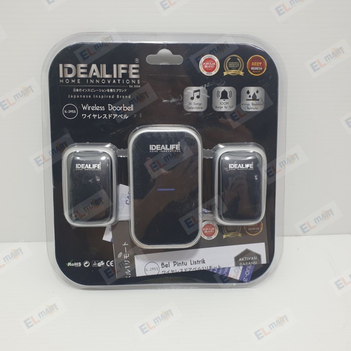 Idealife IL 295S Bell Pintu Rumah Wireless 2 remote 295 S IL295S