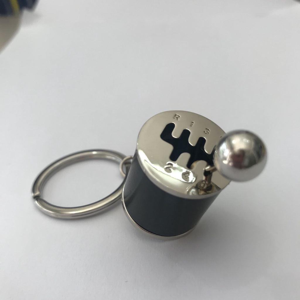 Hot KeyFob keychian Keyring Pria Mobil Gearbox Ring Fob Keyring Kreatif Mobil 6kecepatan Gearbox Gear Shift Balap Model Tuning Gantungan Kunci