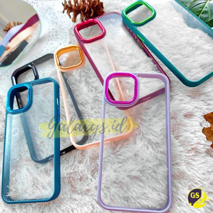 Case Samsung A02S A03S A04S A03 Core A03 Hardcase Macaron Clear Acrylic Chrome Clear Acrylic Plating Full Cover Case Casing