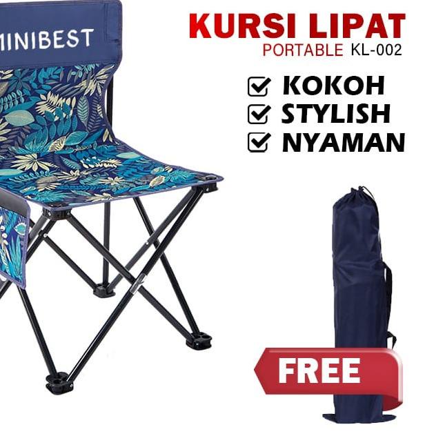 ➳ MINIBEST Kursi Lipat Camping Kursi Lipat Outdoor Kursi Gunung Bangku Extra Besar Super Kokoh - Uku