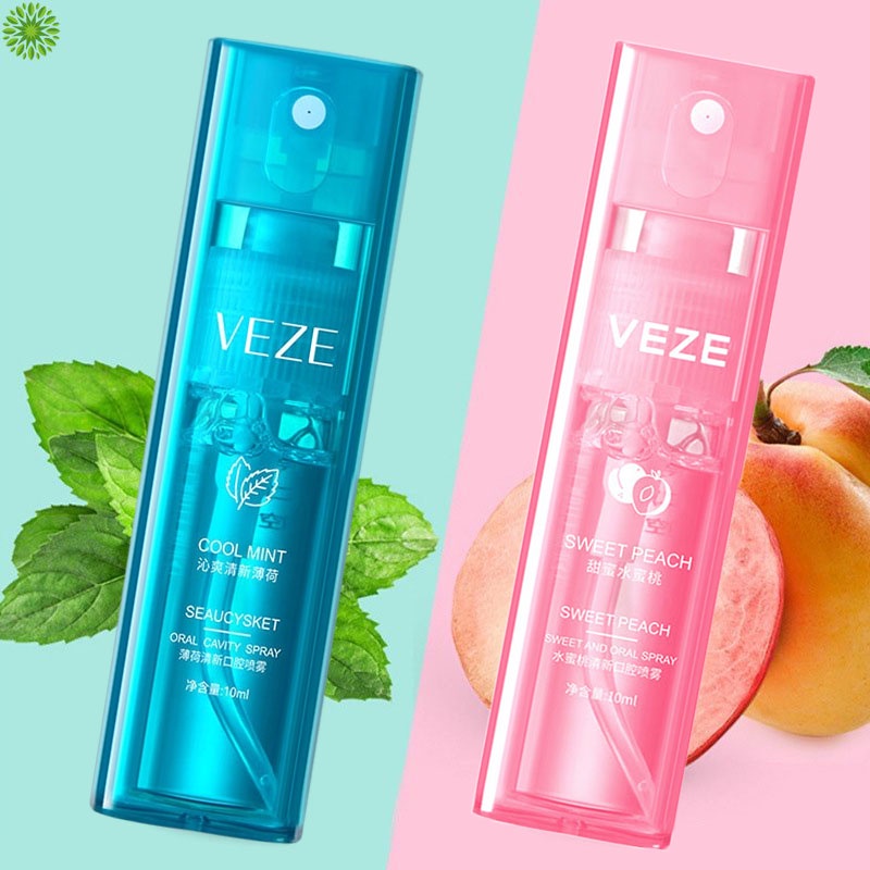VEZE Refreshing Mouth Spray 10ml - Parfum Mulut / Pengharum Mulut / Penyegar Mulut Untuk Penghilang Bau Mulut