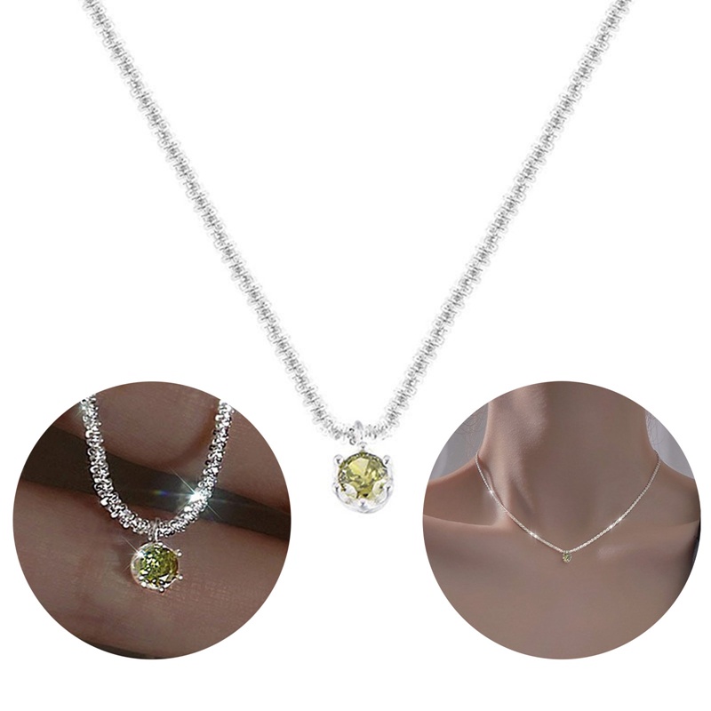 Kalung Choker Rantai Klavikula Berkilau Baru Untuk Wanita Pernikahan Klavikula Rantai Datar Kalung Fashion Perhiasan Hadiah