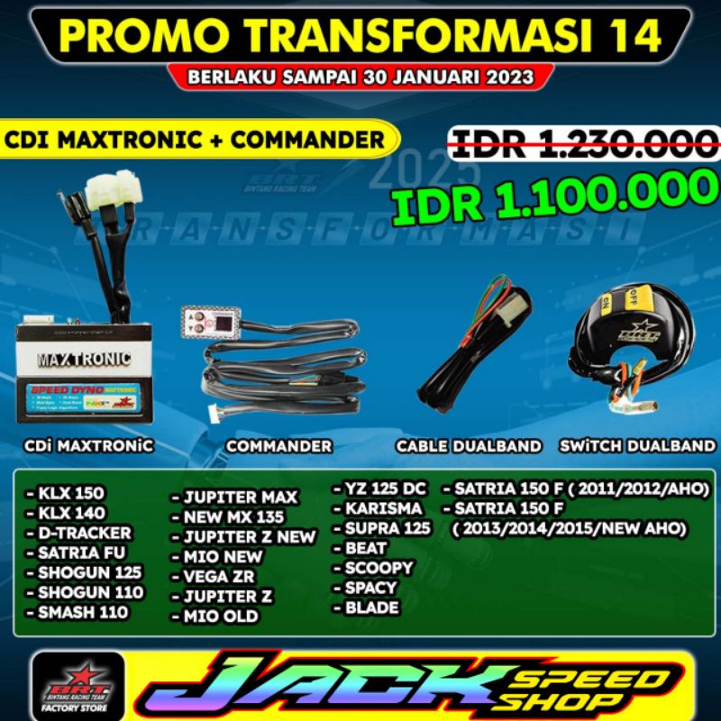 CDI BRT MAXTRONIC SHOGUN 110 125 R FL SP ARASHI MEGA PRO OLD PRIMUS MP HIU GL PRO MAX NEOTECH I-MAX 