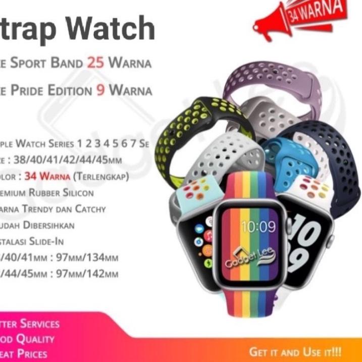 Terbaru 12.12 Strap Watch Nike Strap Band Sport Loop iWatch Replacement Strap Nike Pride Edition Tal