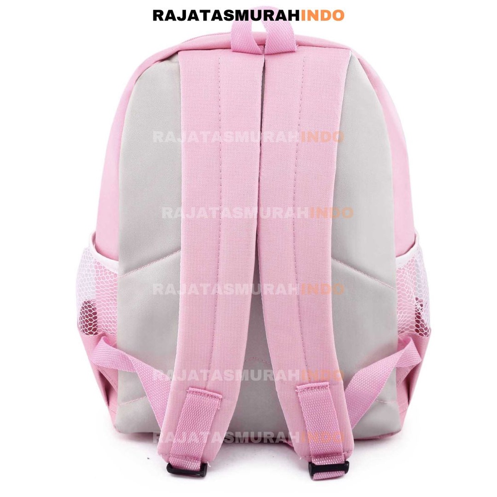 RTM - LEBIH HEMAT RANSEL + LUNCH BAG PINK BUNNY EAR SPARKLE - RAnsel Anak + Lunch bag - Ransel Sekolah Anak Tas Anak