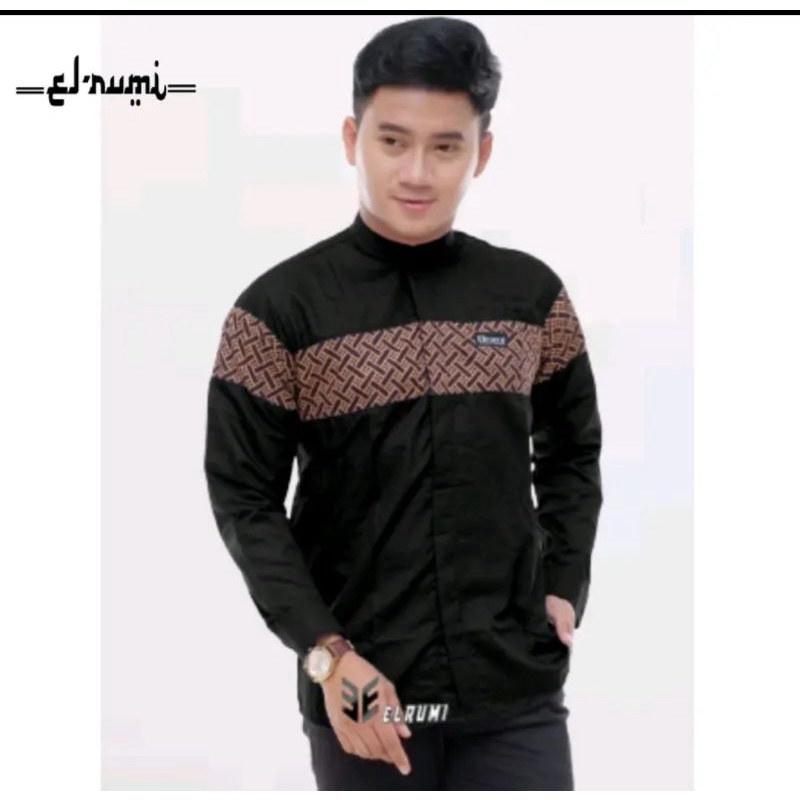 Baju koko Muslim Grosir Elegant Motif