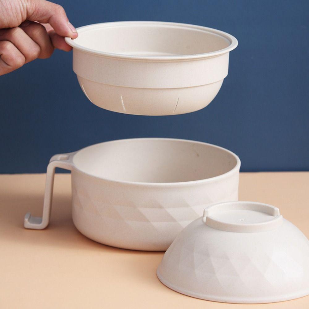 Solighter Ramen Bowl Set Home Garpu Sendok Mie Ramen Cepat Dengan Sumpit Ramen Cooker