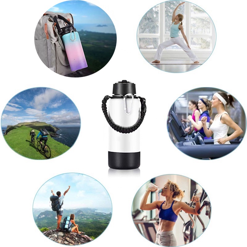 Aquaflask Aksesoris Hydroflask Tumbler Mulut Lebar Portable Handle Rope Boot Set Botol Air Tali Bahu Paracord Gagang Dengan Tali Survival