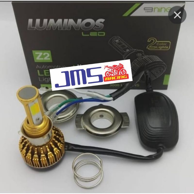 luminos z2 nine lampu depan LED warna putih dan kuning plus kipas universal mio beat vario vega jupi