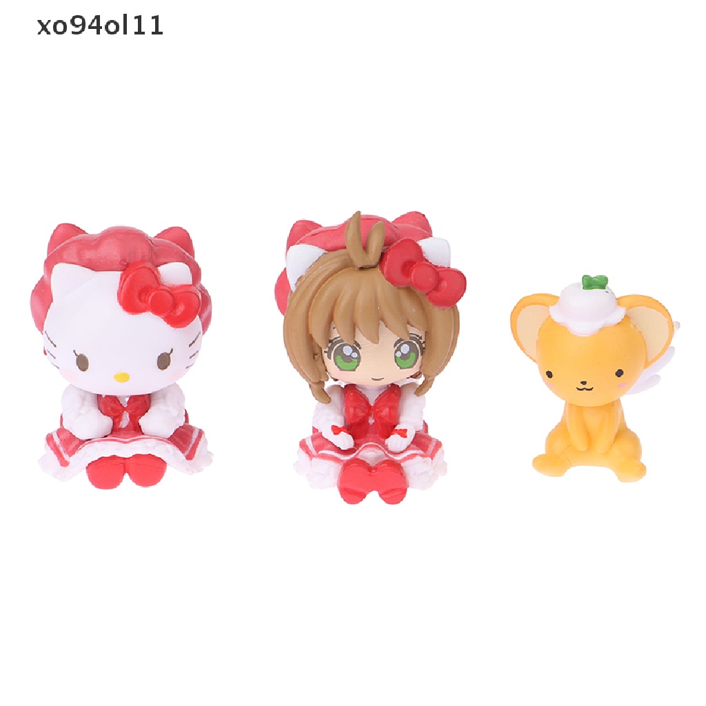 Xo 1Set Sanrio Hello Kitty Tokoh Anime Gashapon Cinnamoroll Kinomoto Ornamen Mainan OL