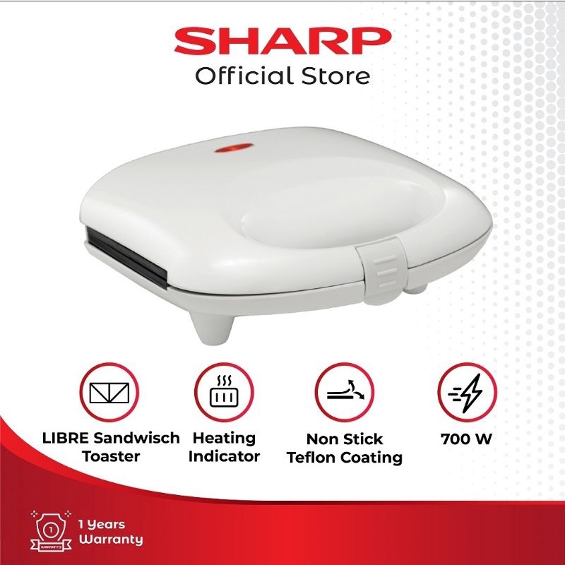 SHARP KZS-70L(W) Sandwich Toaster