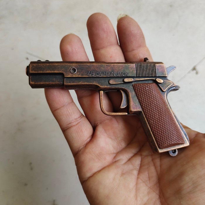 padox cap gun revolver colt pistol dompis mini full metal die cast