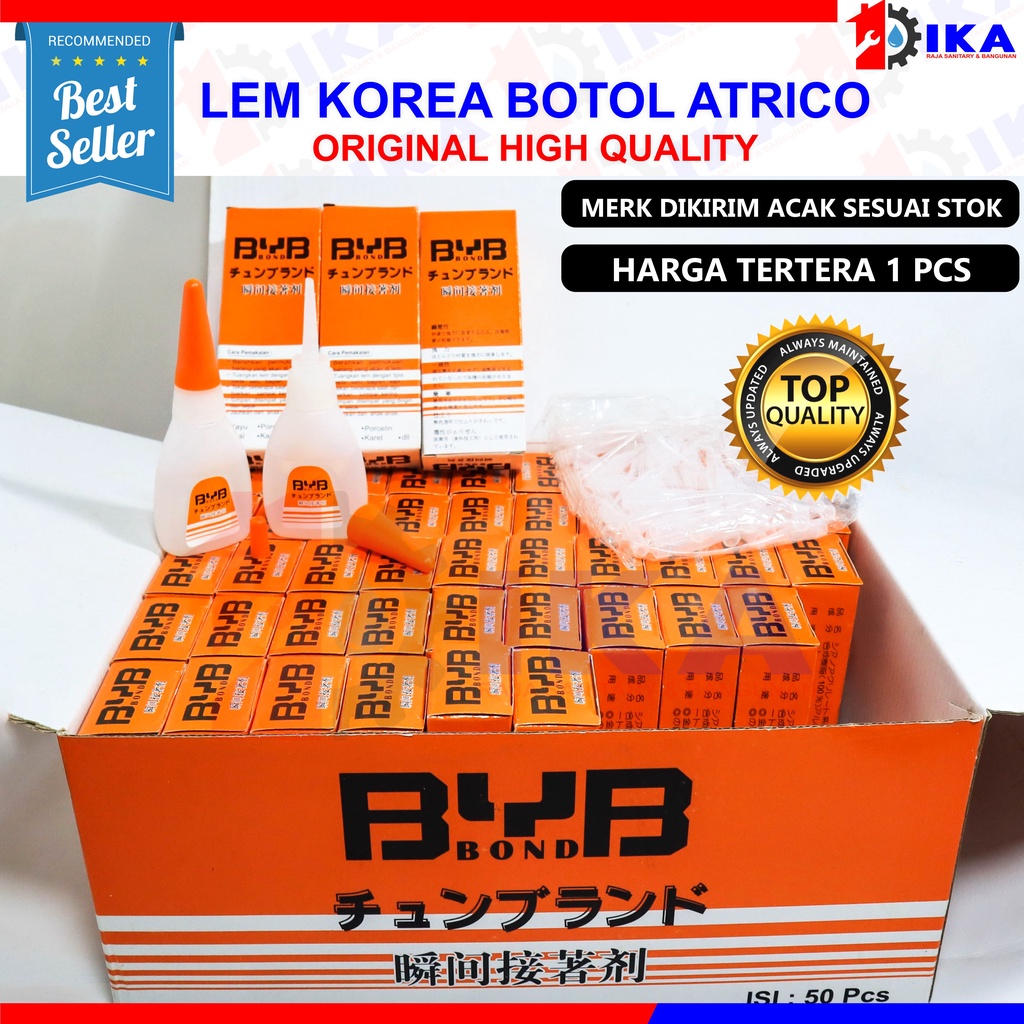 LEM TETES KOREA ATRICO ORIGINAL 100% CEPAT KERING SANGAT KUAT PVC KAYU LOGAM KARET KERAMIK
