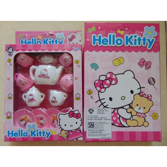 MAINAN ANAK TEKO CANGKIR PIRING SET HELLO KITTY