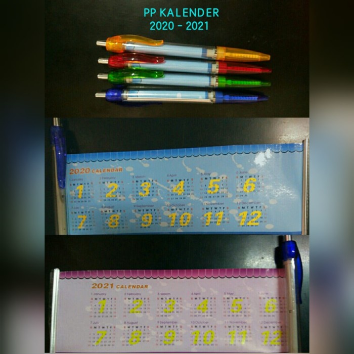 

Pulpen Plastik Calender Souvenir / Pulpen Promosi Kalender