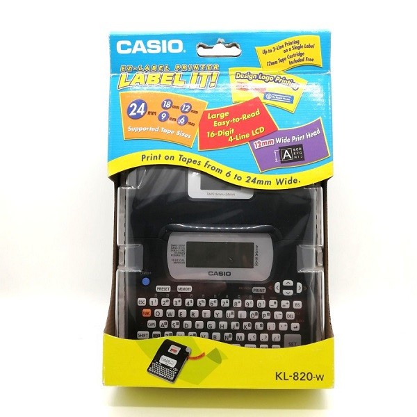 

Casio Kl 820 W label printer original casio mesin label printer