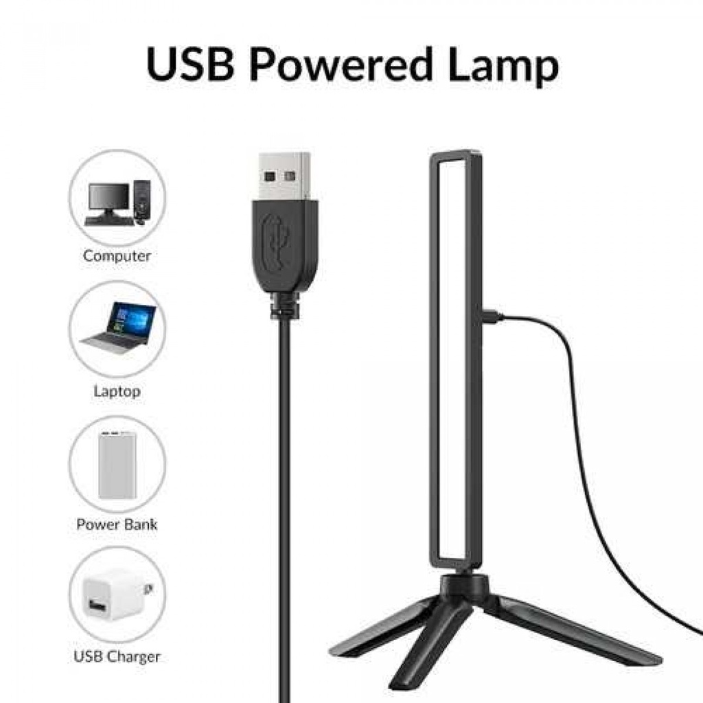 Lampu Monitor LED Bar Light Fotografi Video Gaming 3 Temperatur USB