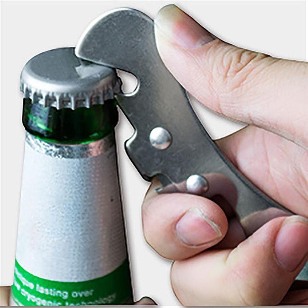 [Elegan] Pembuka Kaleng Stainless Steel Manual Home Botol Wine Beer Jar Opener