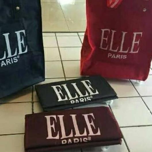 ➭ Tas belanja jumbo trolley Elle Paris/shopping bag trolley Elle paris ◙