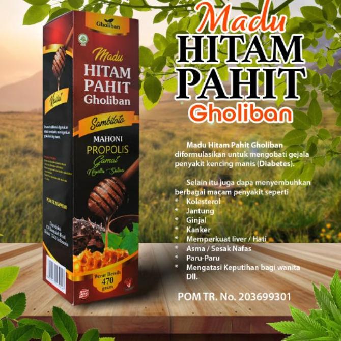 

✹ Hitam Pahit Insuline Gholiban Extra Propolis Gamat Gold 470gr ♡