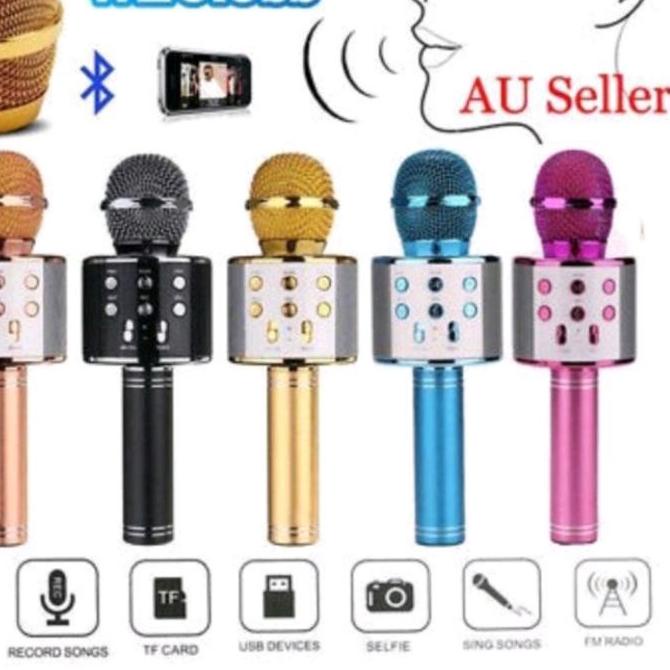 ♀ WS858 Mircophone Bluetooth WS-858 MIC KARAOKE KTV ★