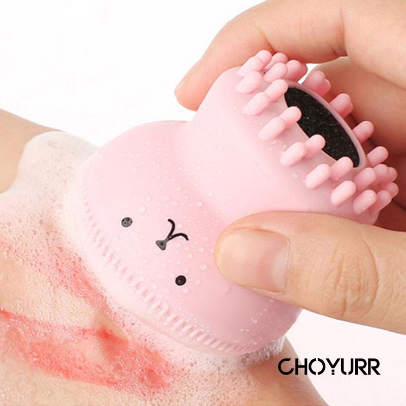 【COD】Alat Pembersih Wajah Silikon Gurita / Foamer Facial Cleanser Gurita Multifungsi Make Up Brush Cleansing Face Massage Murah -CH