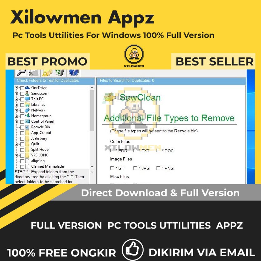 [Full Version] S&amp;S Computing SewClean Pro PC Tools Software Utilities Lifetime Win OS