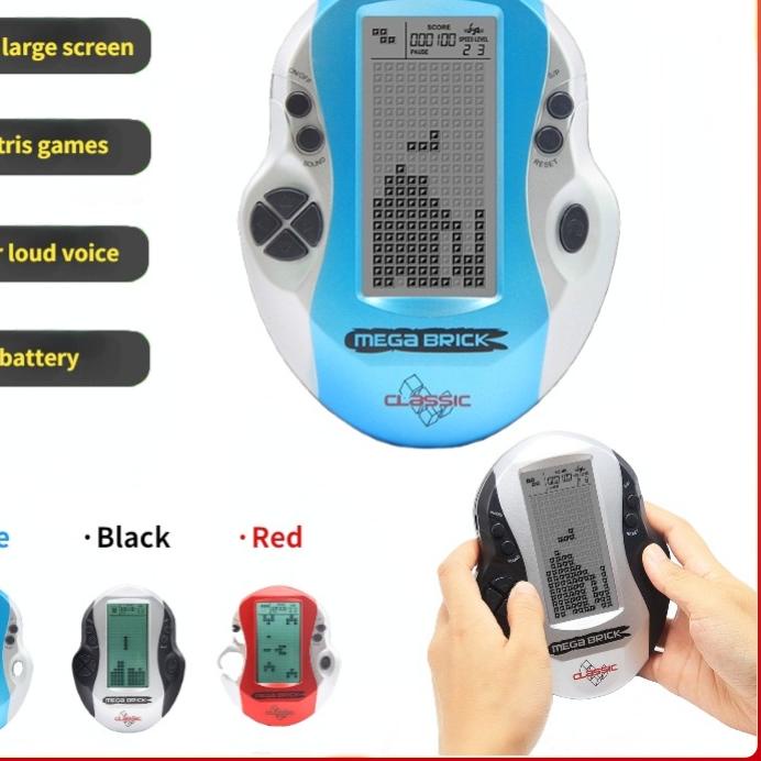 ❅ Layar 3.6 inci Tetris Game Console Tetris Gameboy Gamebot Tetris Bricks Game ➲