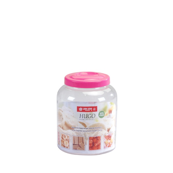 Lion Star - Hugo Round Jar 3 Liter - Toples Kerupuk