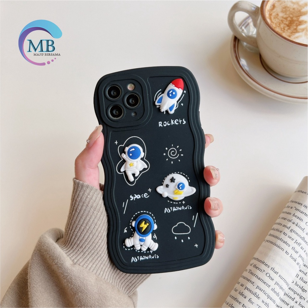 SS141 SOFTCASE 3D ASTRONOUT FOR INFINIX SMART 5 6 6+ HOT 9 10 11 12 PLAY 11S NFC 12 12I 20 20I 20S NOTE 11 MB4379