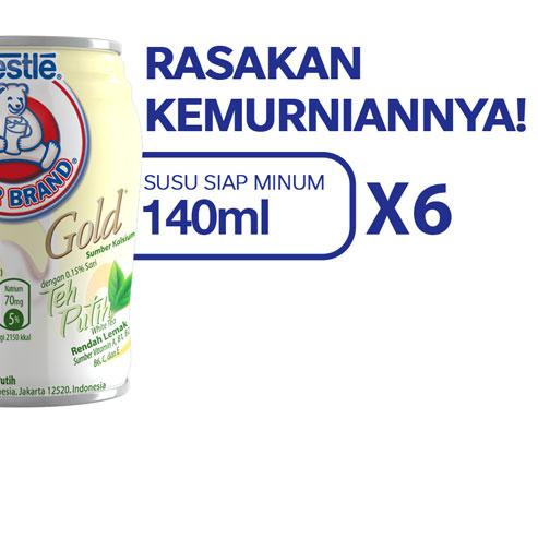 

♜ BEAR BRAND Susu Kaleng White Tea Susu Steril 140ml x 6 pcs ✺