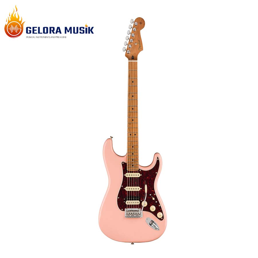 Gitar Elektrik Fender Player HSS Stratocaster, Roasted Maple FB, Shell Pink