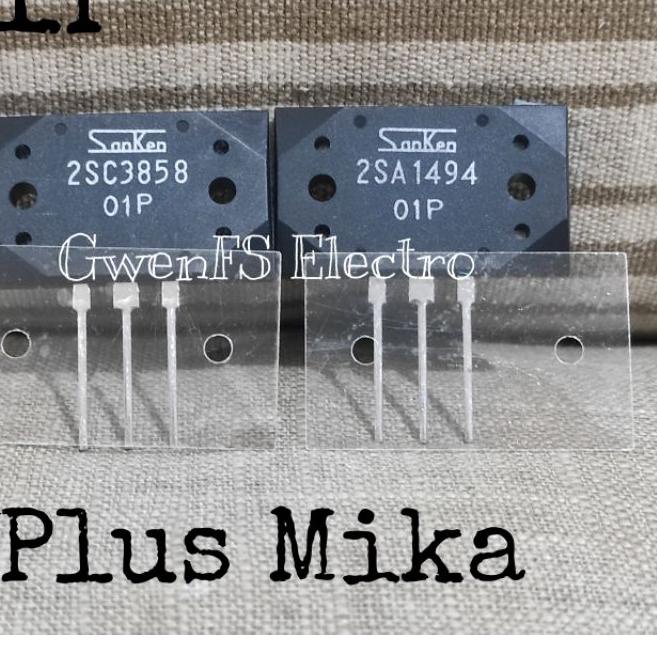 ♜ Transistor Power SANKEN 2SC3858 2SA1494 SANKEN  01P Original Super Japan ➶