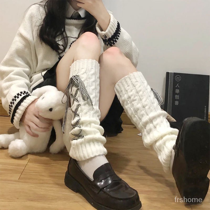 Musim gugur dan musim dingin wanita Jepang jk betis kaus kaki penutup kaki Lolita versi Korea penutu