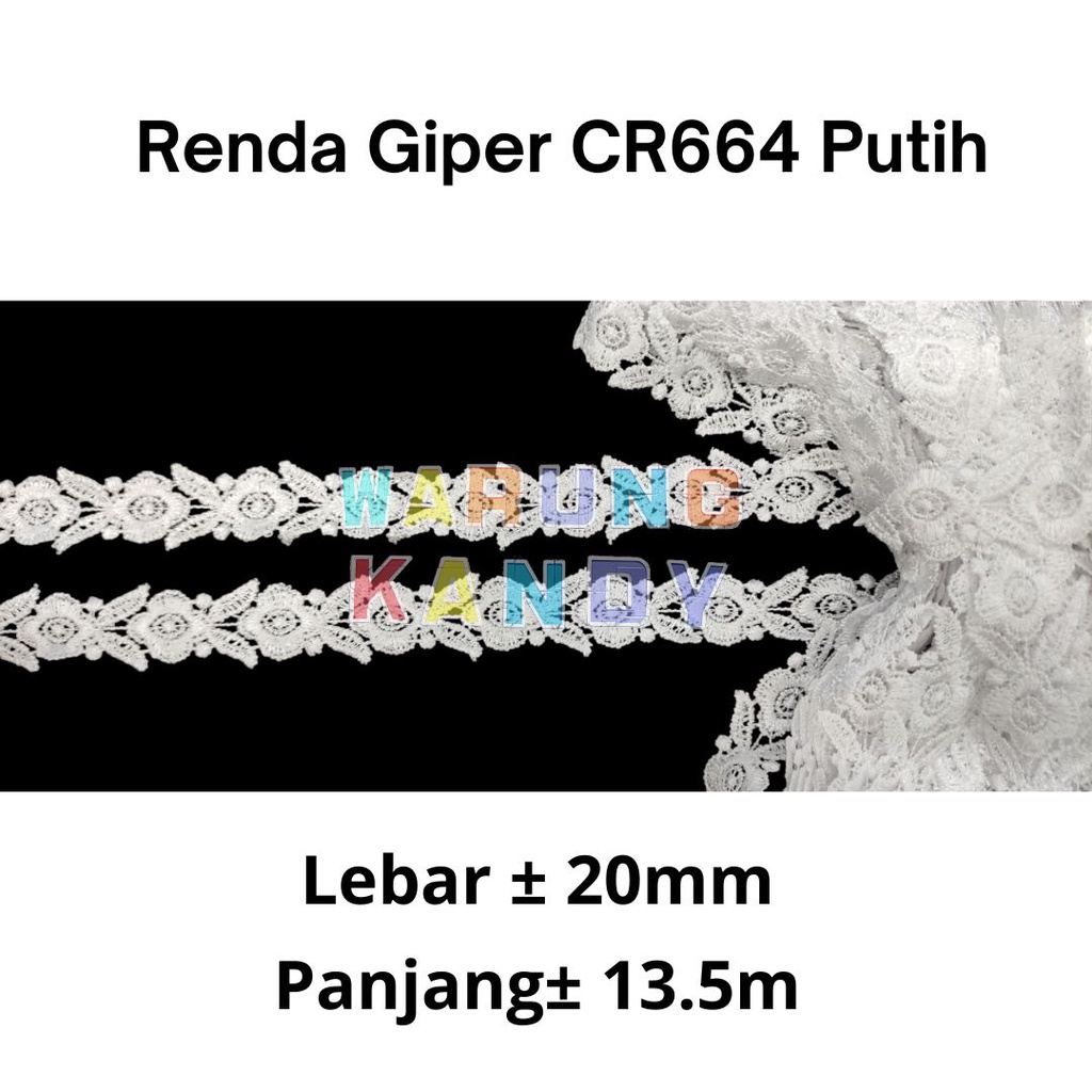 Renda Giper CR664 Putih