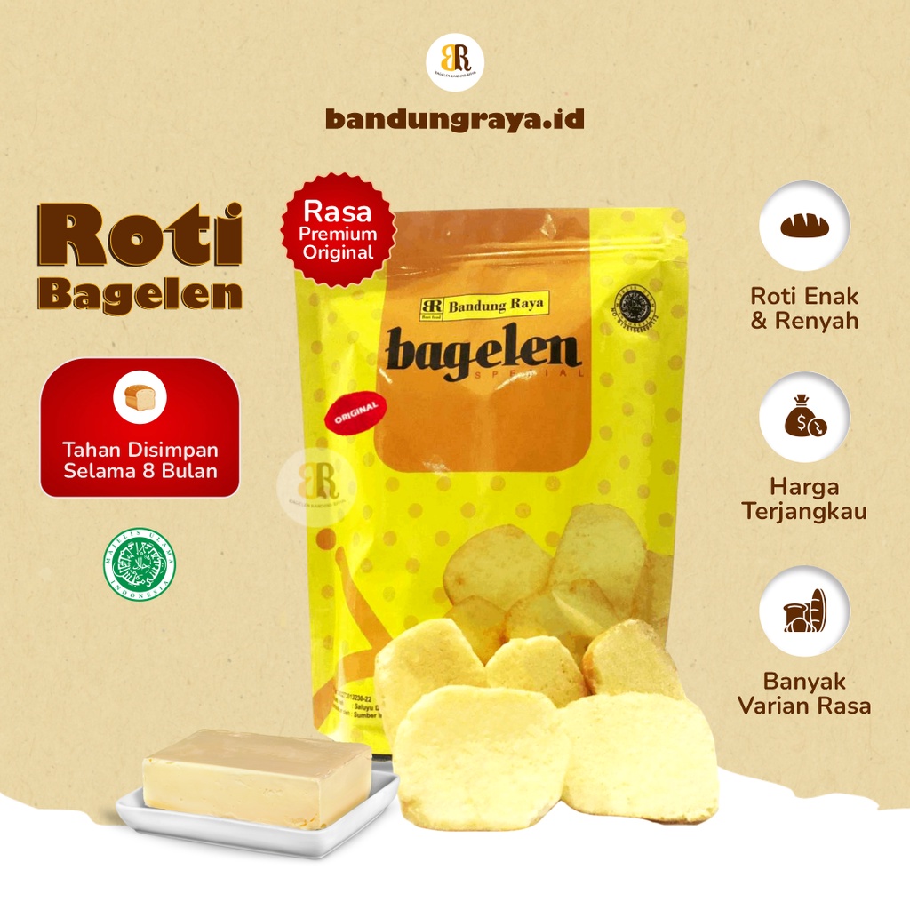 

Roti Bagelen Premium Original Kue Kering Makanan Ringan Camilan Cemilan Snack Bandung Raya