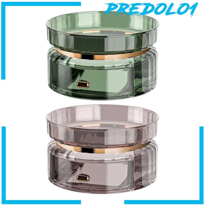 [Predolo1] Nampan Penyimpanan Putar Hias Simpan Tempat Toples Bumbu Untuk vanity
