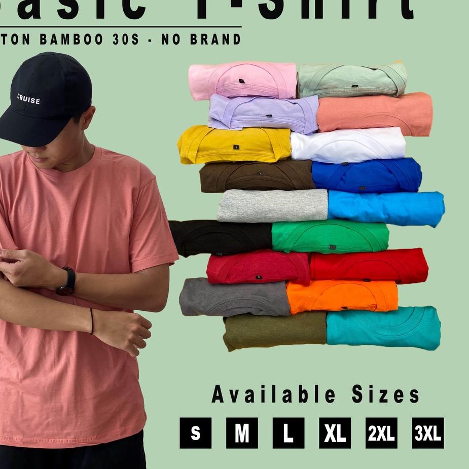 ✦ KAOS POLOS KATUN BAMBU 30S | S-XL | COTTON BAMBOO 30S Ω