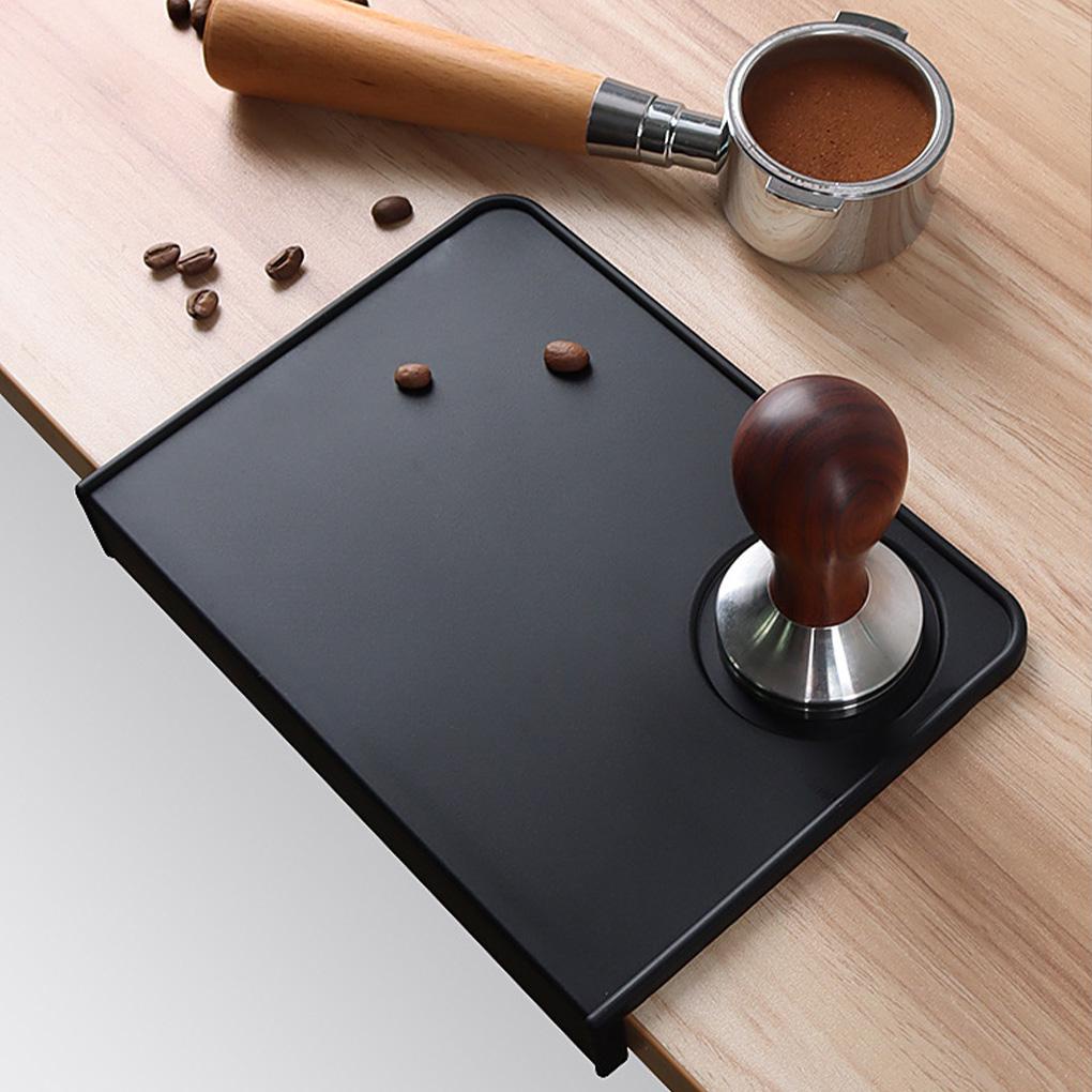 Coffee Tamper Mat Meja Tampering Corner Pad Washable Kitchen Portafilter Tabletop Edge Holder Supply Rumah Tangga Cafe