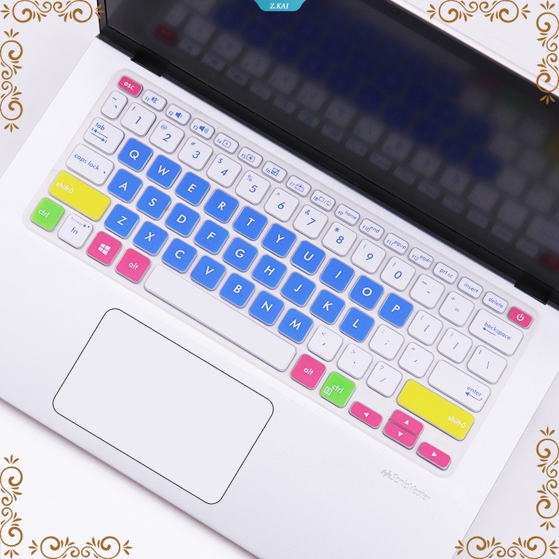 Suitable for Asus 14 &quot;Asus Adol Vivobook S14 S430Un Vivobook 14 M409D A409J A416J A41 Waterproof Moisture-proof keyboard Protective film Silicone full coverage 【 ZK 】