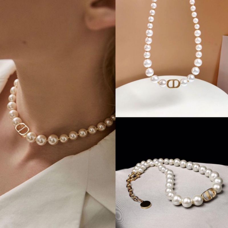 Kalung Gelang Mutiara Import Kalung etnik mutiara pendek polos Km3