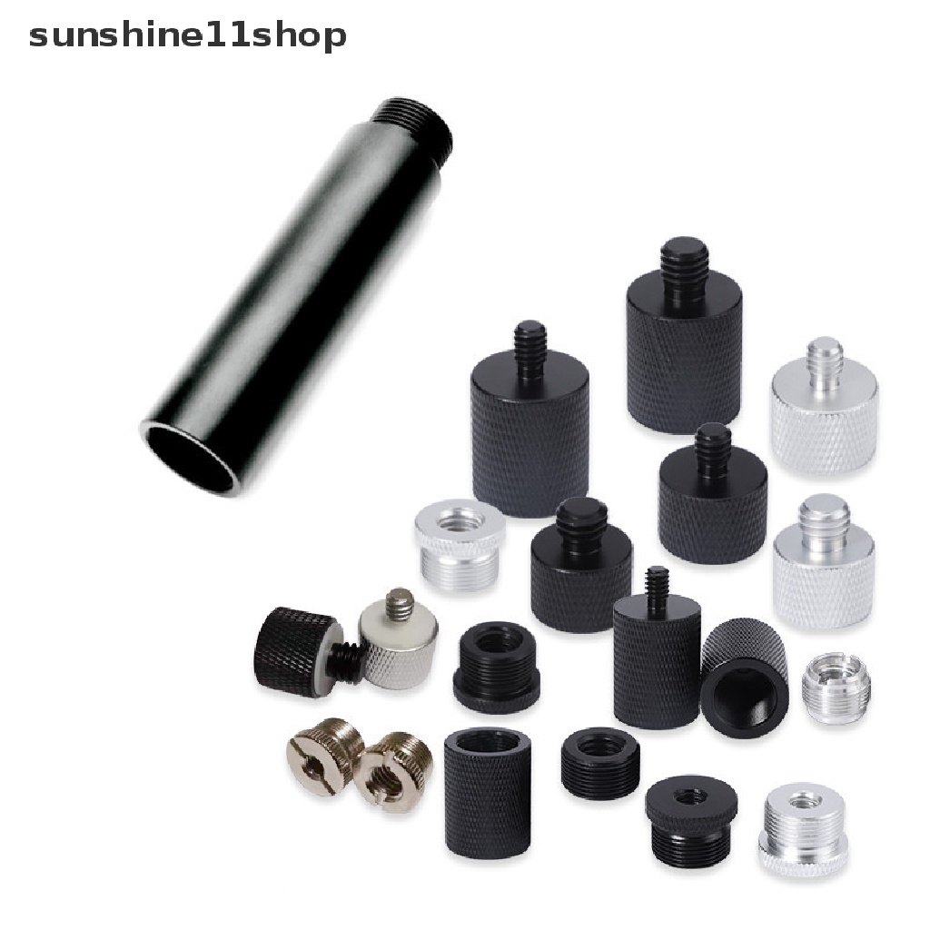 Sho Microphone Stand Extension Tube 5per8inch Female to 5per8 Male Untuk Stand Meja Dudukan Shock Cocok Kebanyakan Mikrofon N